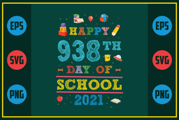 Celebrating 938 Days of School with Embroidery