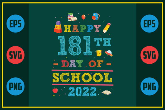Happy 181th Day of School 2022 Embroidery Design