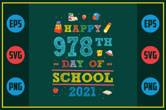 Happy 978th Day of School 2021: A Unique Embroidery Design